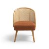 Fauteuil crapaud orange