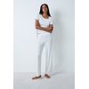 Pyjama femme coton blanc