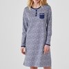 Chemise de nuit boutonnée tout le long