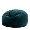 Pouf velours bleu