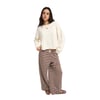 Marron Chestnut Blossom Ridge Stripe