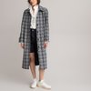 Manteau long carreaux