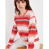 Pull marinière rouge