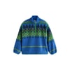 Jacquard Bleu/Vert