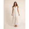 Robe noire col claudine blanc
