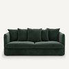 Groene fluwelen zetel