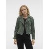 Blouson daim vert femme