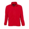 Veste polaire rouge homme