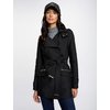 Trench nero lungo donna