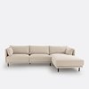 Beige lederen zetel