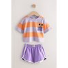Rayure Orange/Violet
