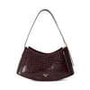 Burg-Croc Print Leather