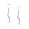Boucle d'oreille pendante argent
