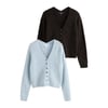 Bleu Clair/Brun Chocolat
