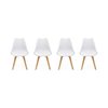 Chaise scandinave blanche