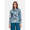 Pull col roulé manches courtes femme
