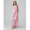 Robe rose pale manche longue