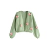 Fleurs Roses 3d Vert Menthe