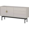 Gris Beige Avec Accents Dorés