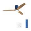 Bleu Cobalt/Bois Clair