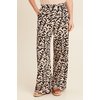 Pantalon taille haute large en bas