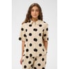 Beige Whitecap/Black Dot