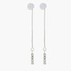 Boucle d'oreille pendante argent