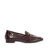 Burgundy-Croc Leather