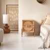 Table de chevet rotin