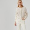 Gilet blanc chaud femme