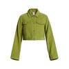 Veste velours verte femme