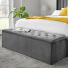 Wood storage bench