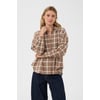 Marron Brown Check