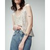 Haut sequin argent