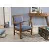 Fauteuil motif bleu