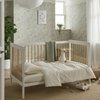 White metal bed frame