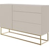 Beige Grisé Et Piètement Doré
