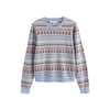 Jacquard Bleu/Marron