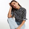 Polka Dot Print/Black Background