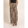Pantalon fluide léopard femme