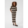 Marron Coffee Bean/Turtledove Stripe