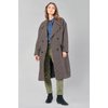 Manteau pied de poule marron