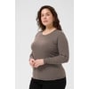 Marron Blanc Coffee Bean/Chalk Stripe