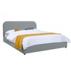 Lit coffre gris 140