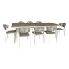 Table et chaise de jardin en aluminium