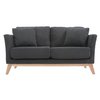 Canapé 2 places scandinave gris