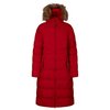 Doudoune longue rouge femme