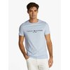 Tee shirt à message bleu