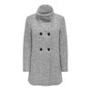 Manteau droit col montant femme