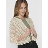 Gilet beige femme mi long